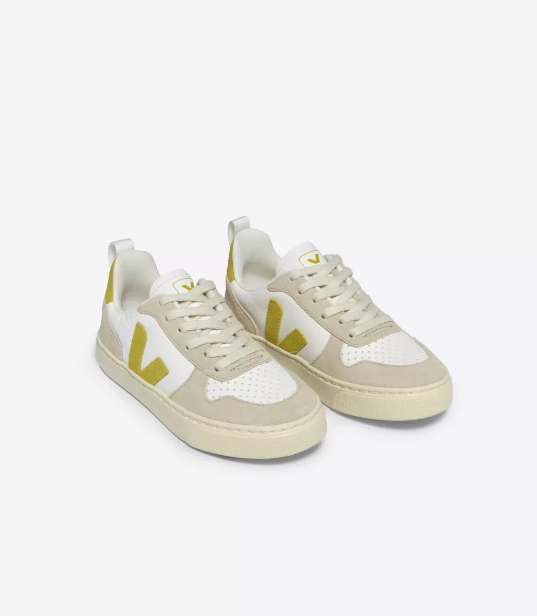 Enfant VEJA V-10<V-10 LACES WHITE LIQUOR ALMOND