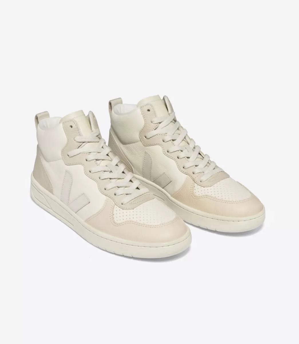 Femme VEJA V-15 | V-15<V-15 LEATHER CASHEW PIERRE MULTICO