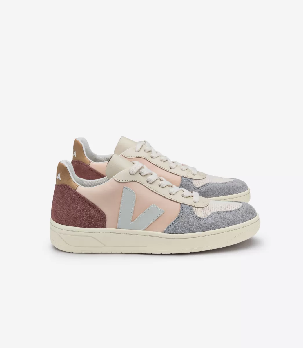 VEJA Adultes<V-10 LEATHER MULTICO NUDE