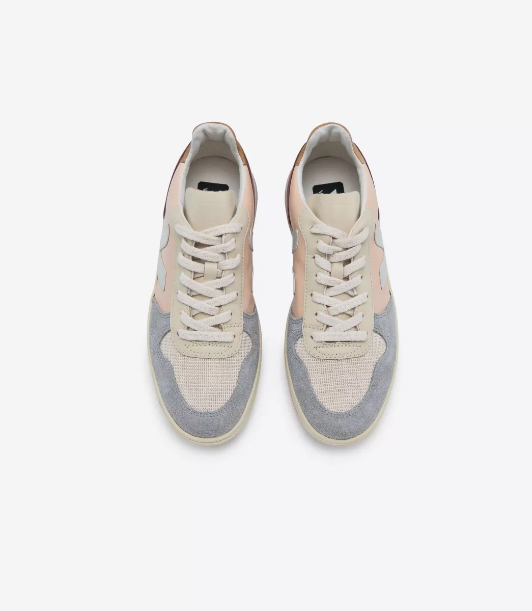 VEJA Adultes<V-10 LEATHER MULTICO NUDE