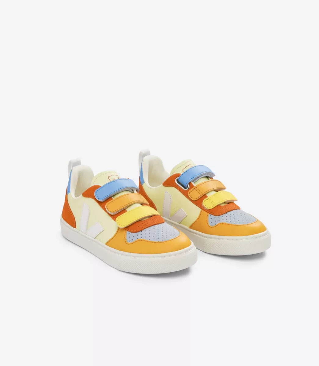 Enfant VEJA V-10<V-10 LEATHER MULTICO SUN