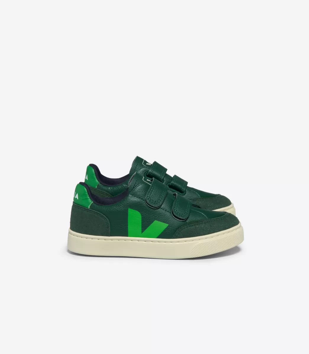 Enfant VEJA V-12<V-12 LEATHER POKER ABSINTHE