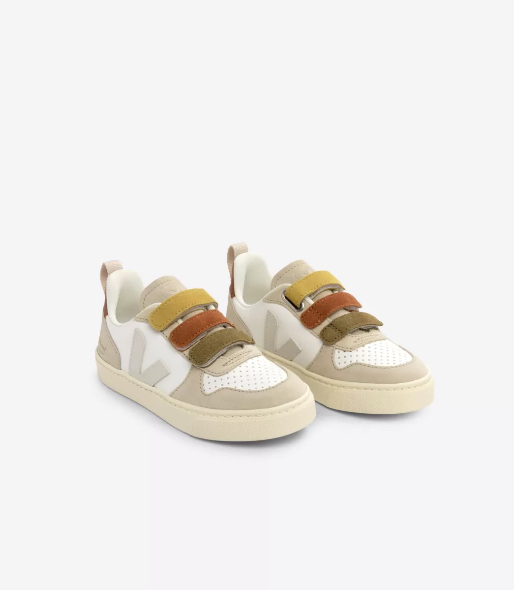 Enfant VEJA Collab | V-10<V-10 LEATHER X BONPOINT MULTICO ALMOND