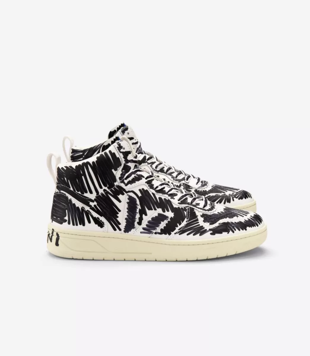 VEJA Adultes<V-15 LEATHER X MARNI FULL BLACK