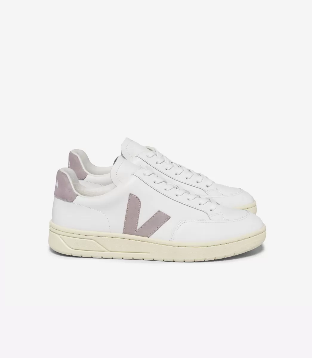 Femme VEJA V-12<V-12 LEATHER WHITE BABE