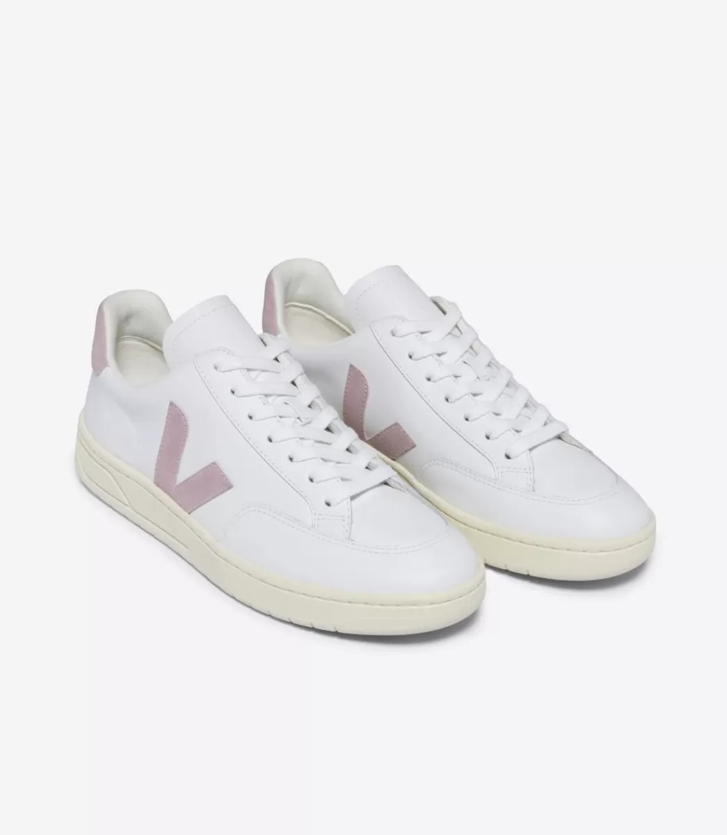 Femme VEJA V-12<V-12 LEATHER WHITE BABE