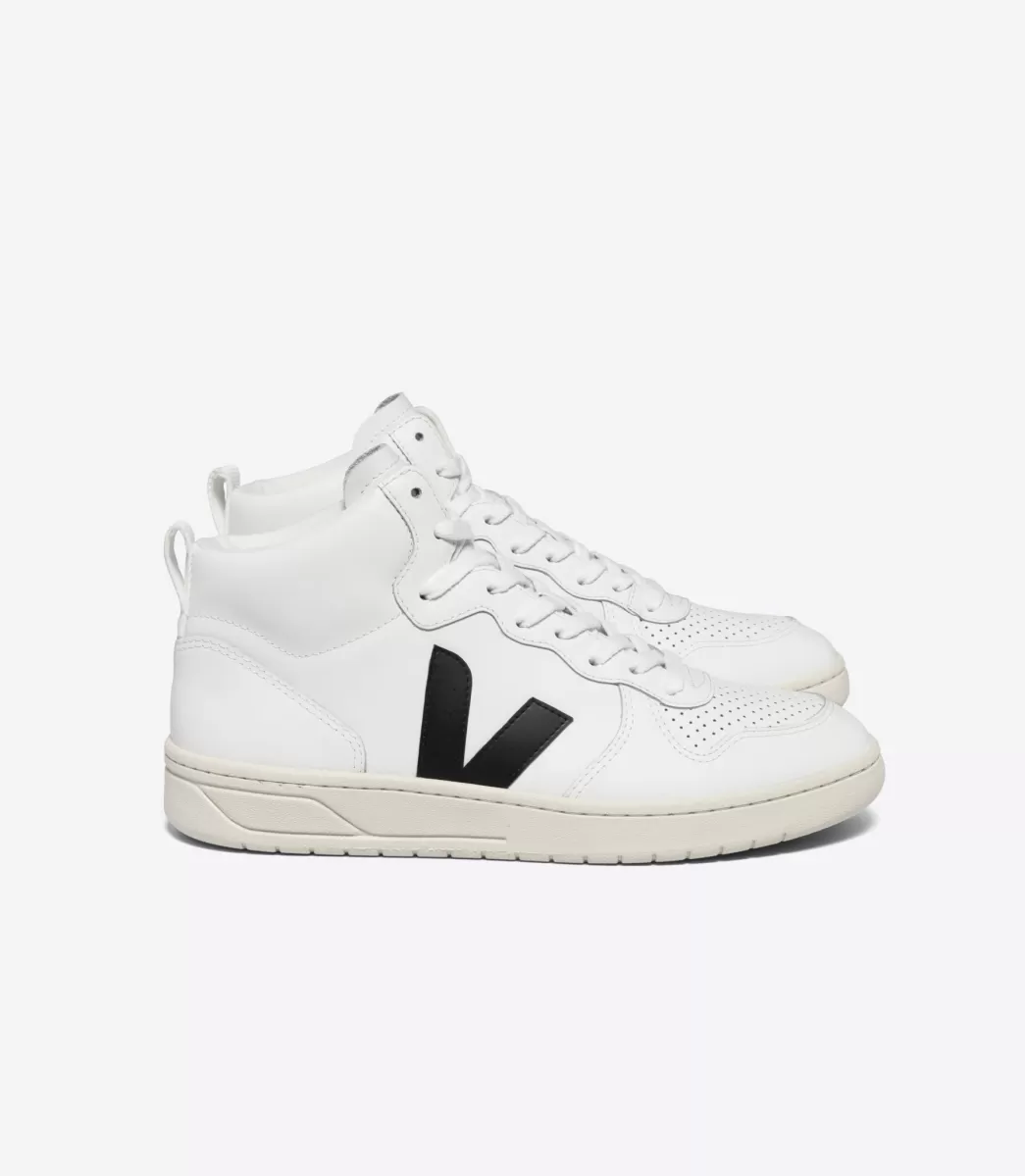 Femme VEJA V-15 | V-15<V-15 LEATHER WHITE BLACK
