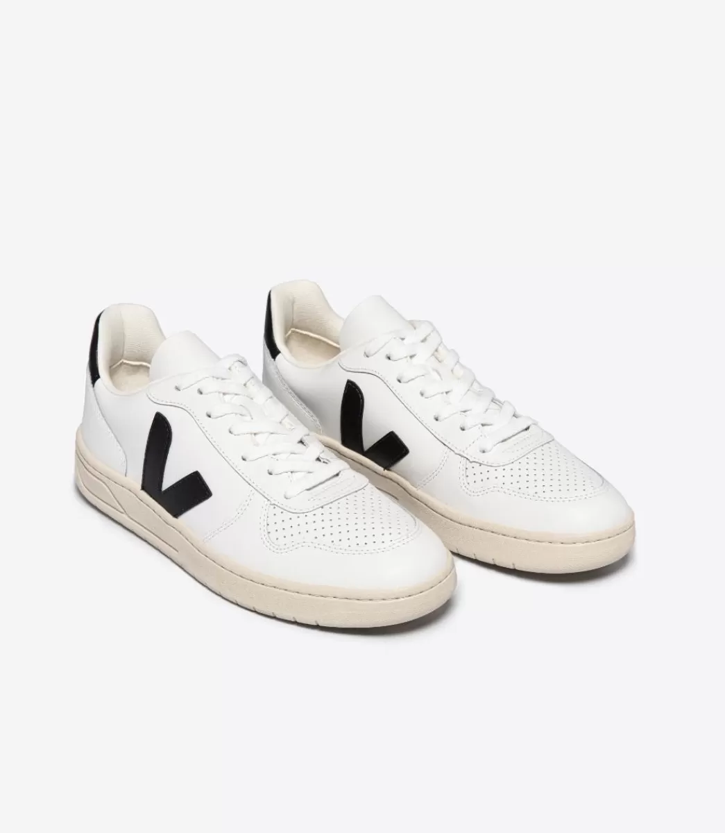 Femme VEJA V-10 | V-10<V-10 LEATHER WHITE BLACK