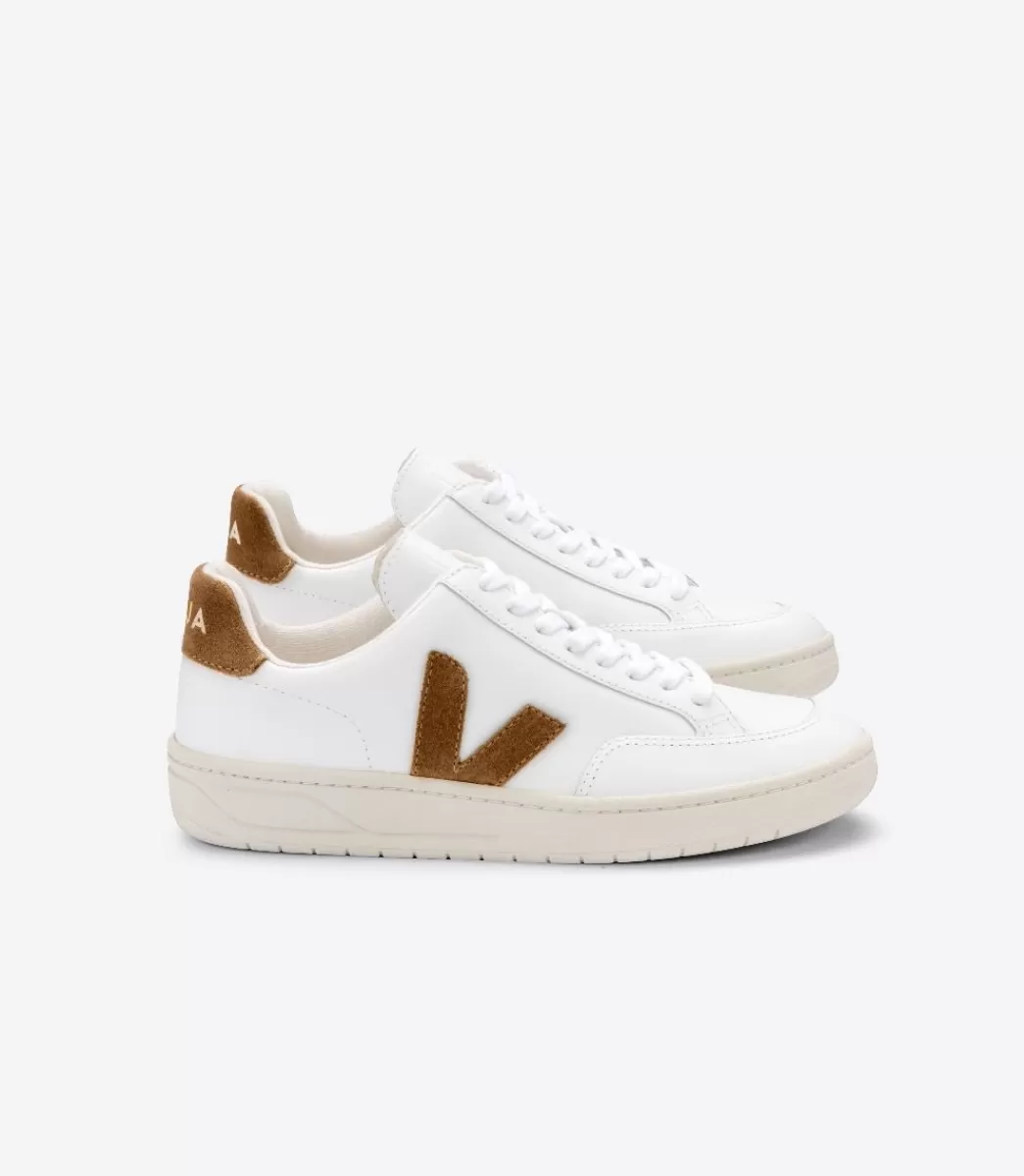 Femme VEJA V-12 | V-12<V-12 LEATHER WHITE CAMEL