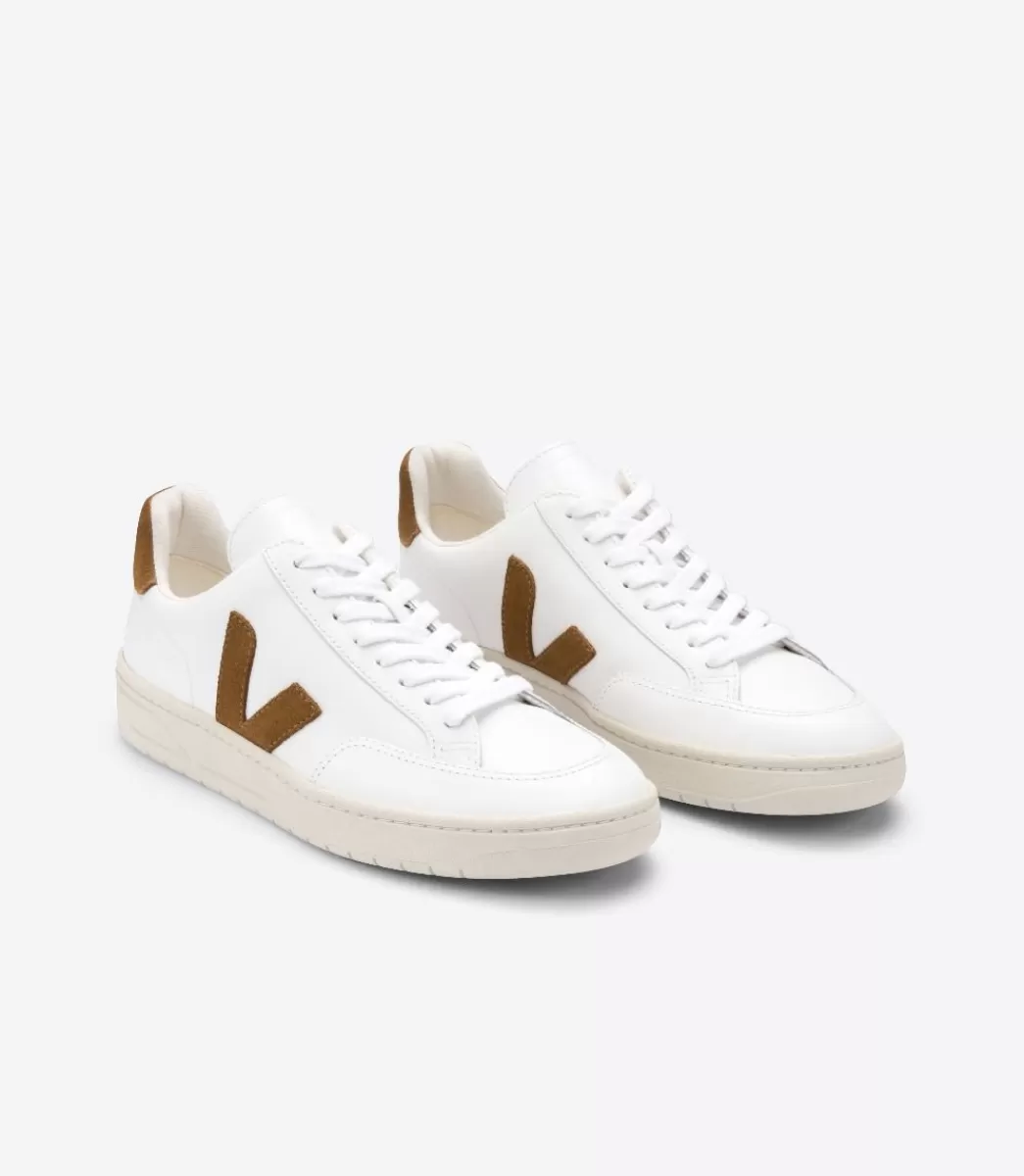 Femme VEJA V-12 | V-12<V-12 LEATHER WHITE CAMEL