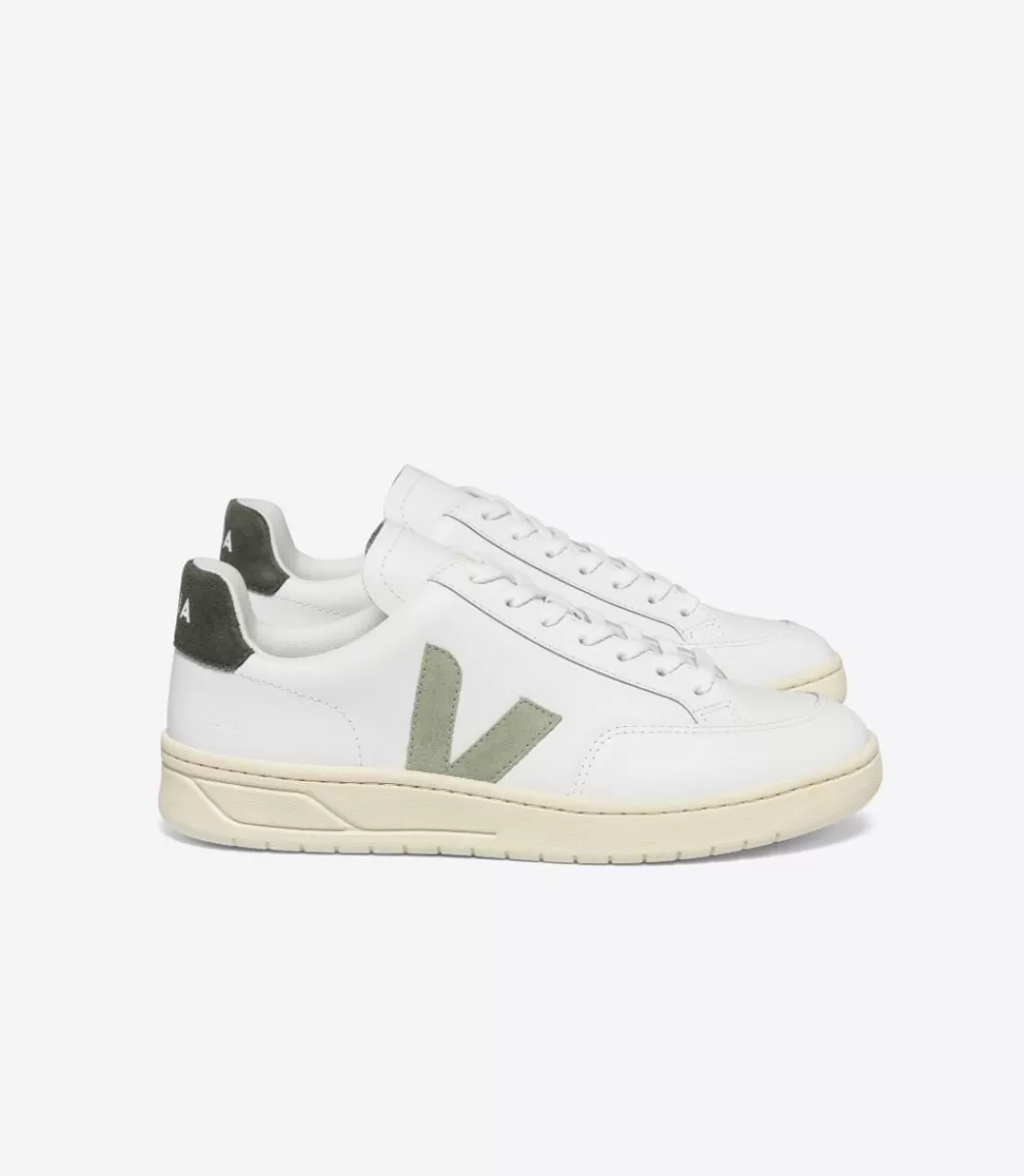 Femme VEJA V-12 | V-12<V-12 LEATHER WHITE CLAY MUD