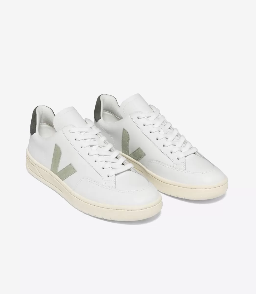 Femme VEJA V-12 | V-12<V-12 LEATHER WHITE CLAY MUD