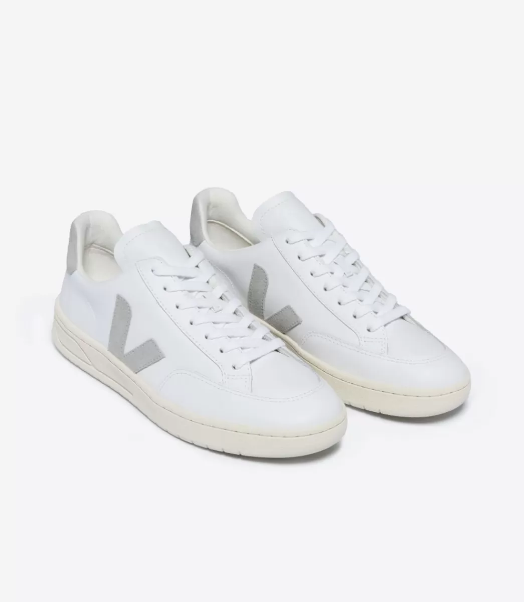 Femme VEJA V-12 | V-12<V-12 LEATHER WHITE LIGHT GREY