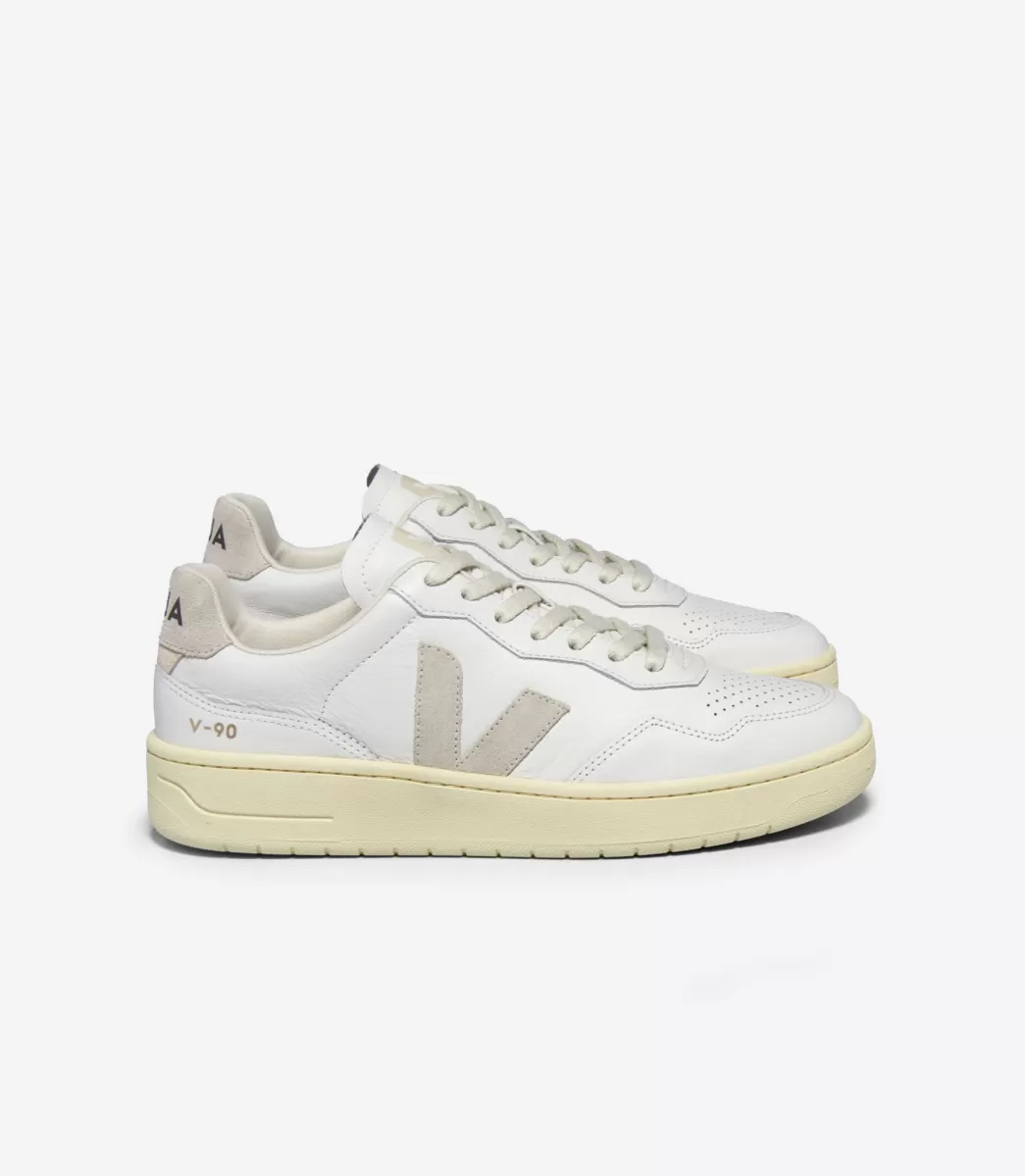 Femme VEJA V-90 | V-90<V-90 LEATHER WHITE NATURAL