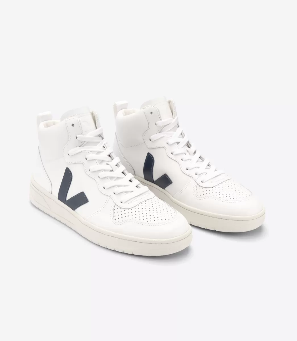 Femme VEJA V-15 | V-15<V-15 LEATHER WHITE NAUTICO