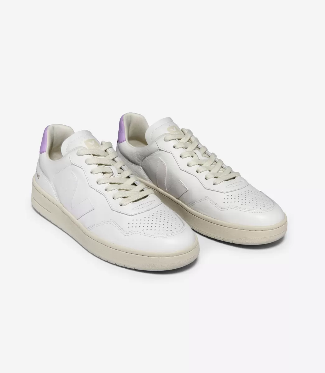 Femme VEJA V-90 | Made In Europe<V-90 LEATHER WHITE ORCHID