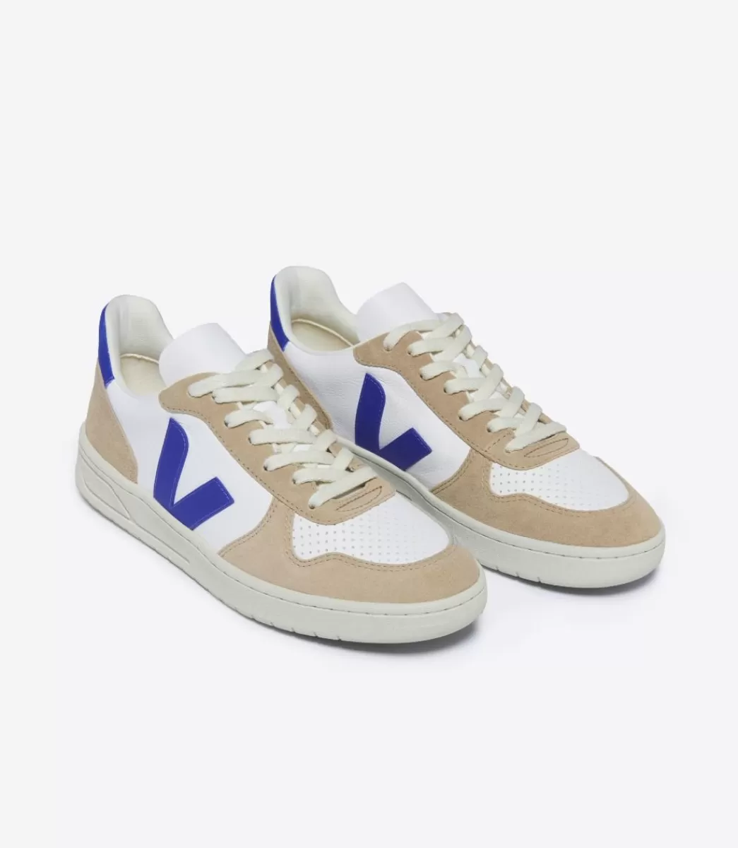 Femme VEJA V-10 | V-10<V-10 LEATHER WHITE PAROS SAHARA