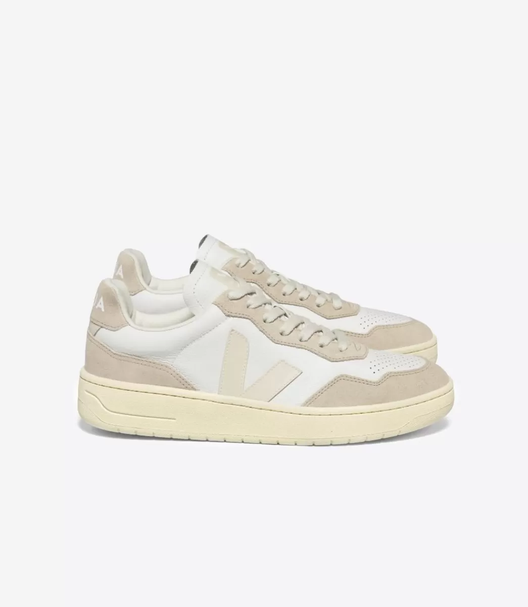 Femme VEJA V-90 | V-90<V-90 LEATHER WHITE PIERRE