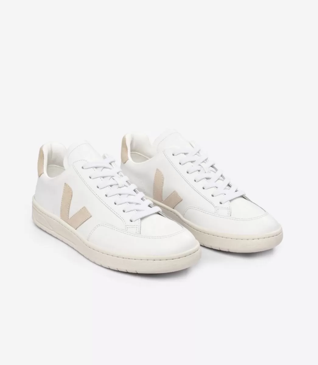Femme VEJA V-12 | V-12<V-12 LEATHER WHITE SABLE