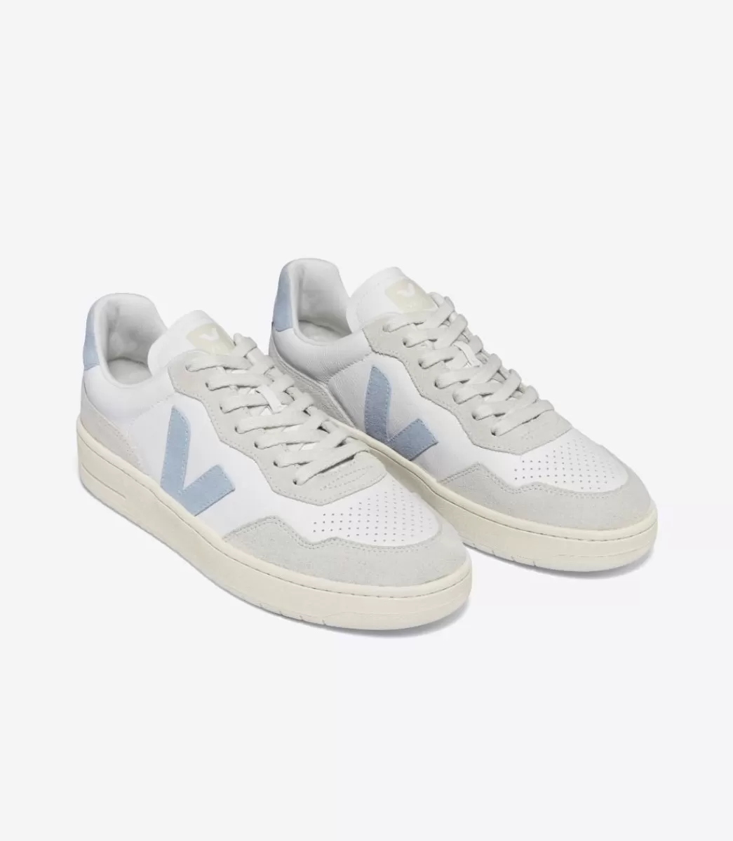 Femme VEJA V-90 | V-90<V-90 LEATHER WHITE STEEL