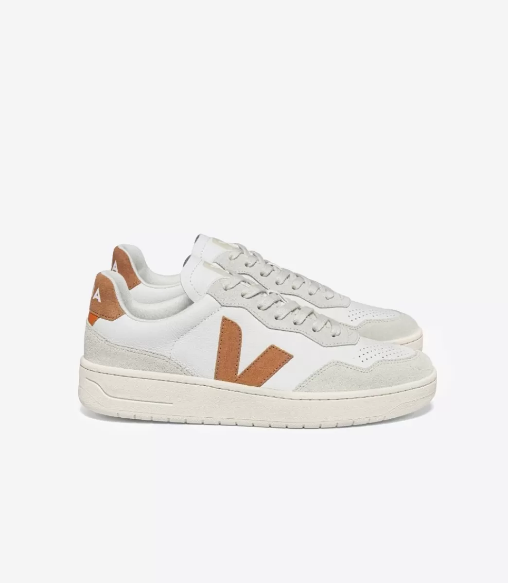 Femme VEJA V-90 | V-90<V-90 LEATHER WHITE UMBER