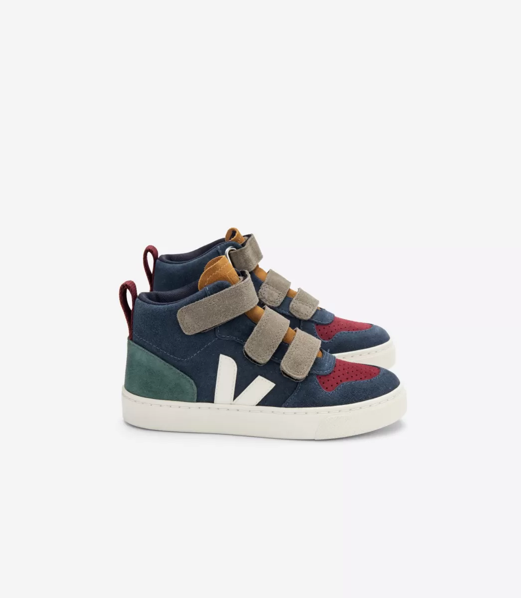 Enfant VEJA Montantes | V-10 Mid<V-10 MID SUEDE MULTICO NAUTICO CYPRUS