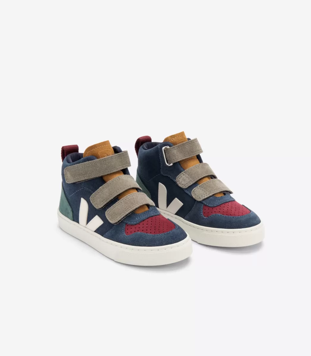 Enfant VEJA Montantes | V-10 Mid<V-10 MID SUEDE MULTICO NAUTICO CYPRUS