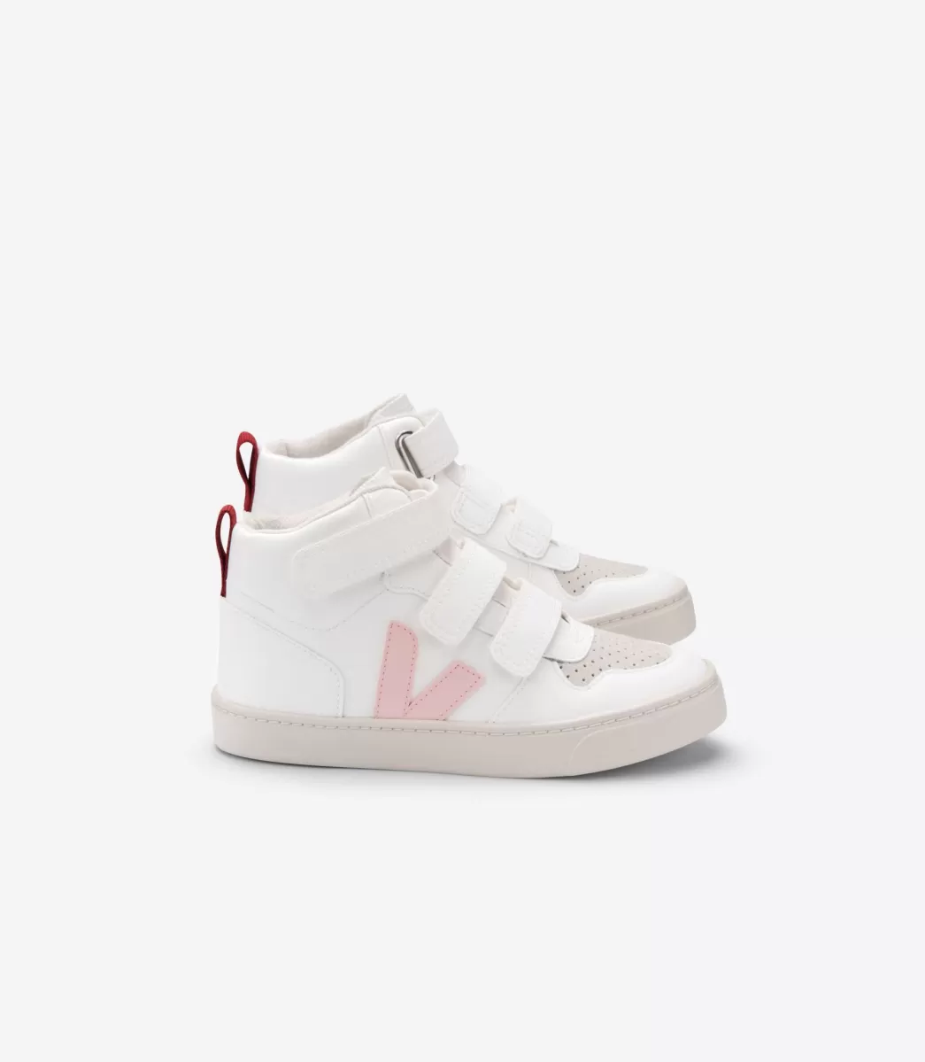Enfant VEJA Enfants<V-10 MID WHITE PETALE MARSALA