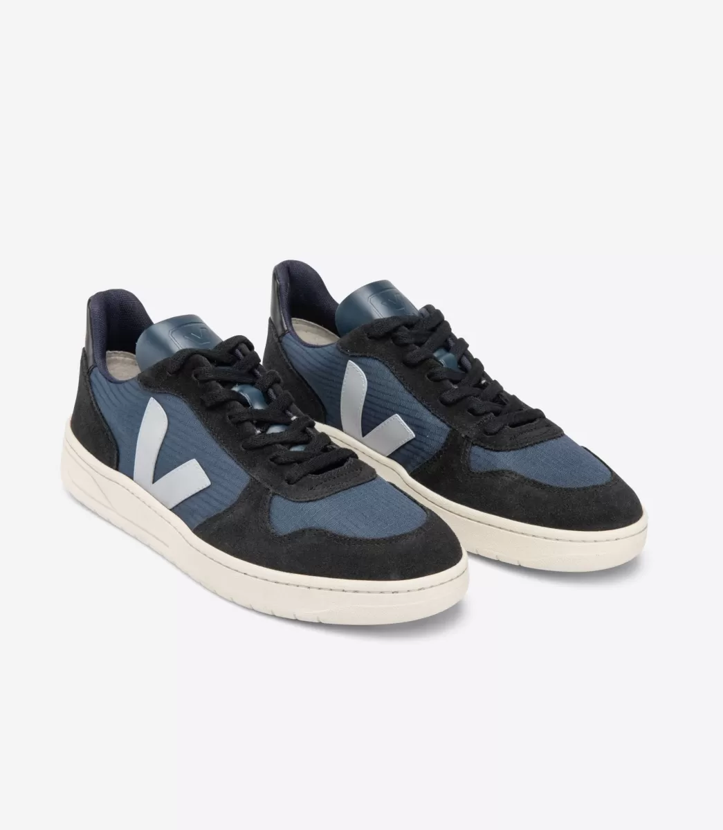 VEJA Adultes<V-10 RIPSTOP NAUTICO OXFORD GREY BLACK