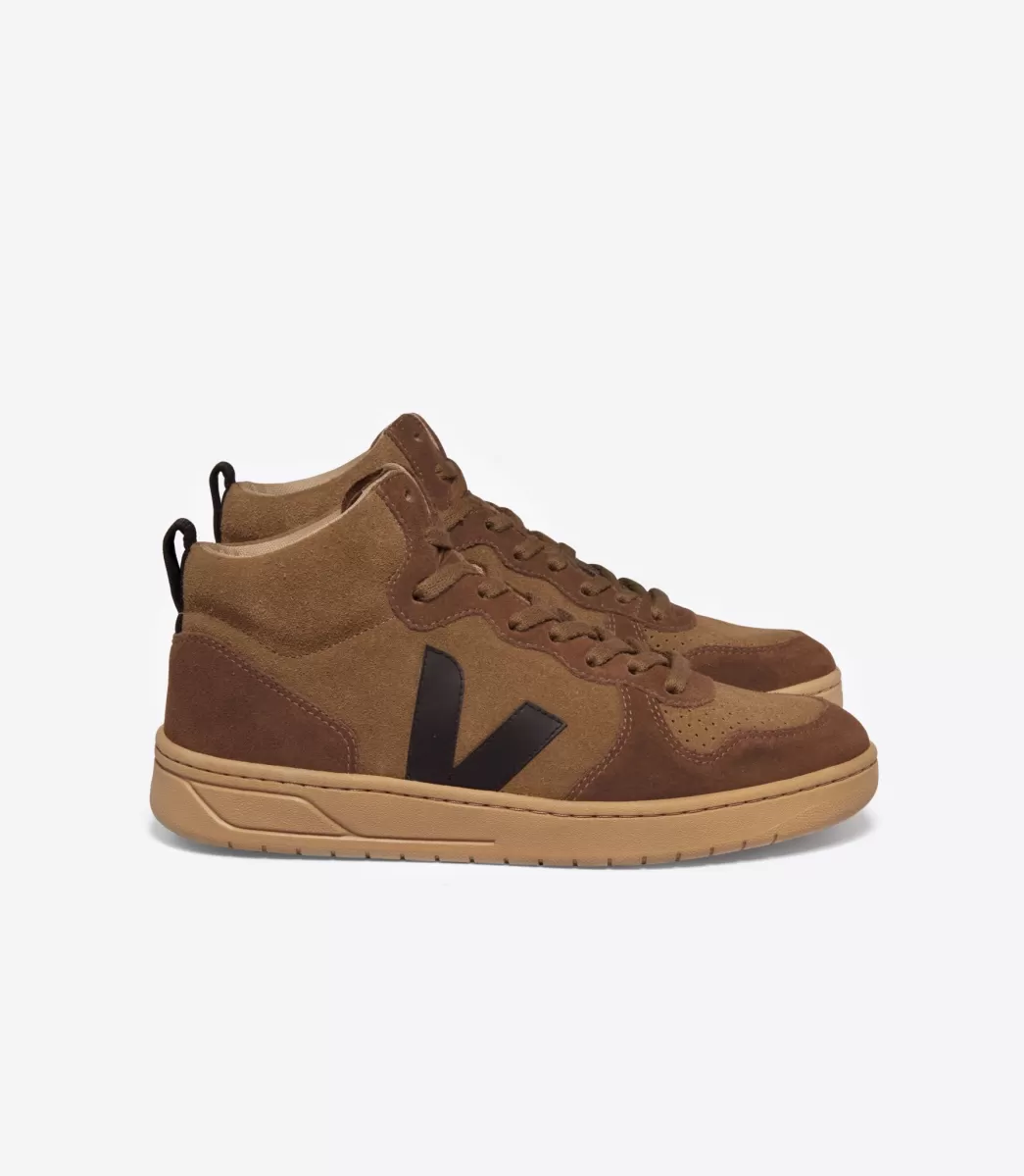 Femme VEJA V-15 | V-15<V-15 SUEDE BROWN BLACK