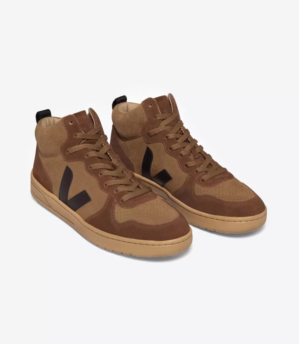 Femme VEJA V-15 | V-15<V-15 SUEDE BROWN BLACK
