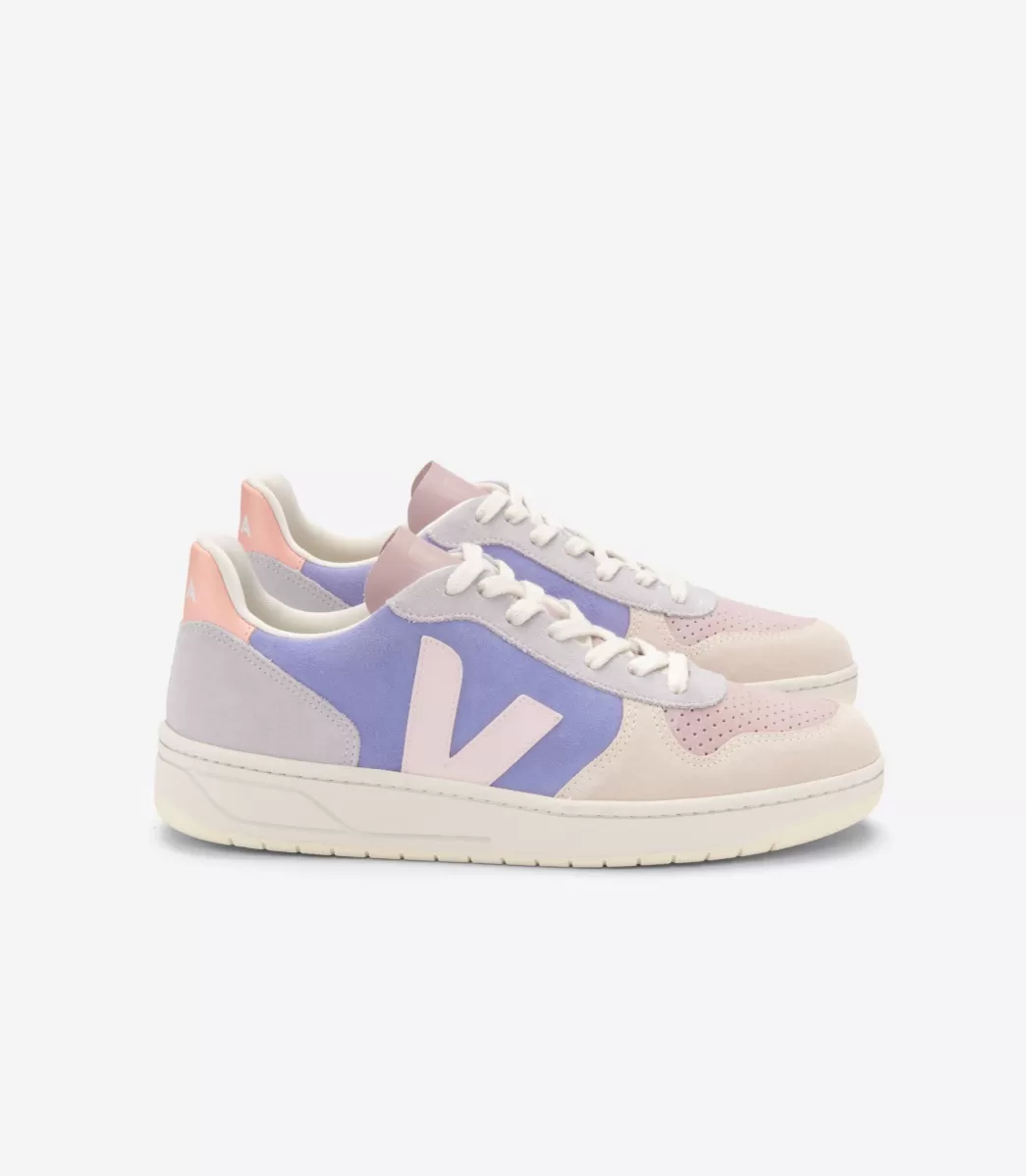 VEJA Adultes<V-10 SUEDE MULTICO LAVANDE