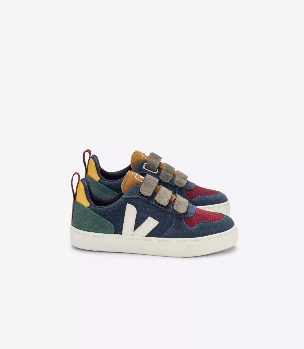 Enfant VEJA V-10<V-10 SUEDE MULTICO NAUTICO