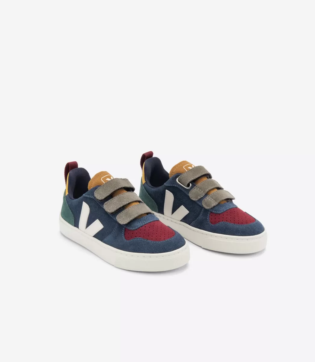 Enfant VEJA V-10<V-10 SUEDE MULTICO NAUTICO