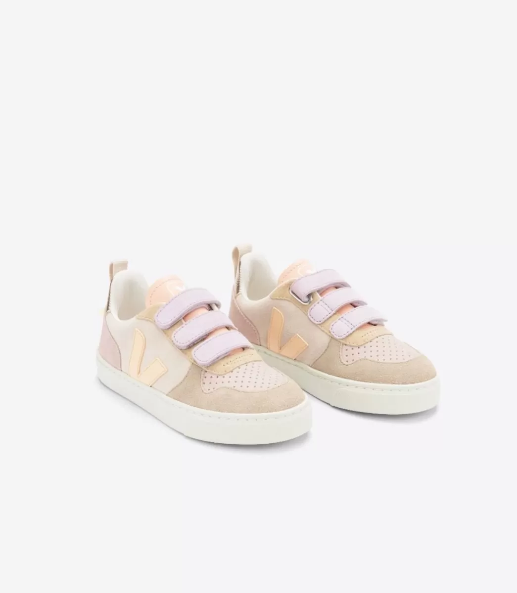 Enfant VEJA V-10<V-10 SUEDE MULTICO SABLE
