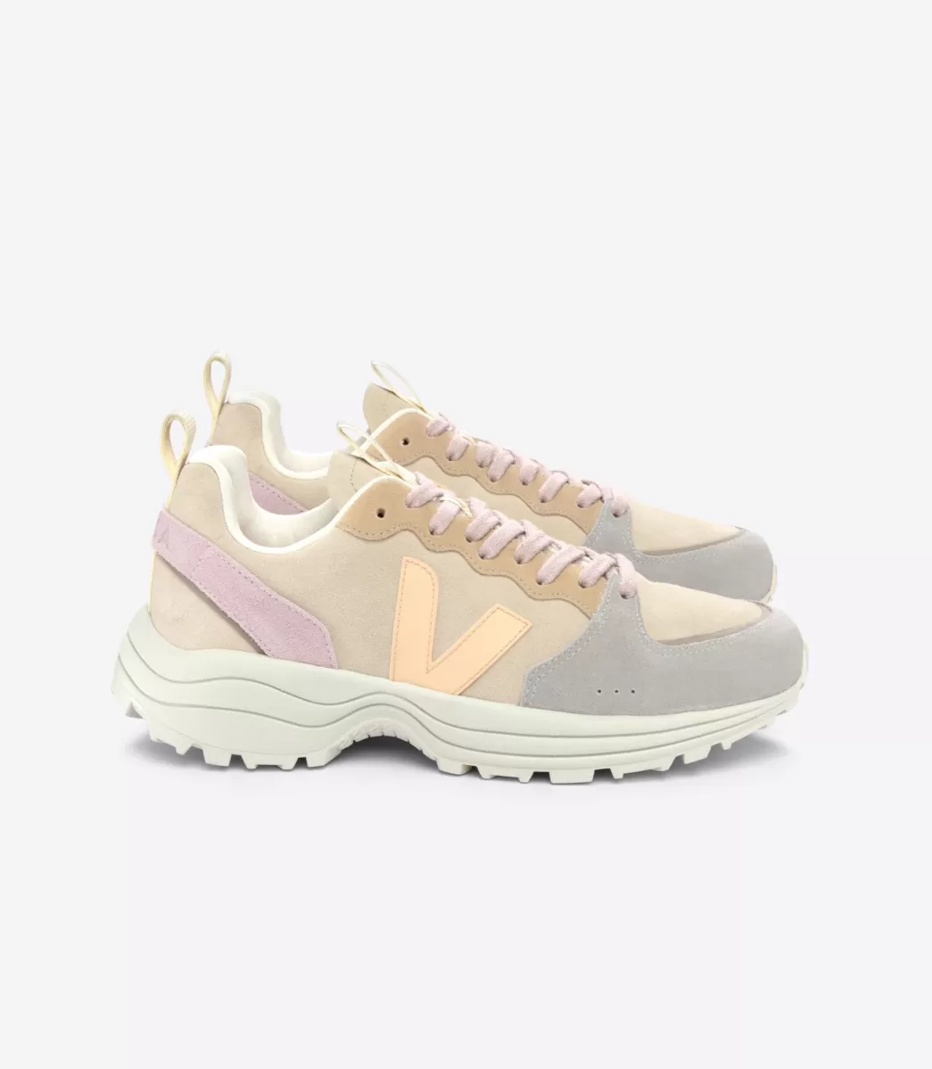 VEJA Adultes<VENTURI SUEDE ALMOND PEACH MULTICO