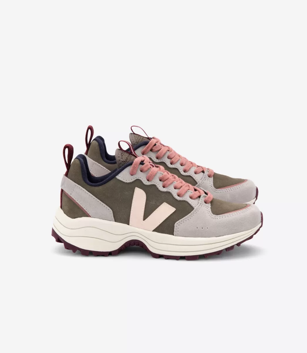 VEJA Adultes<VENTURI SUEDE KAKI SABLE OXFORD GREY