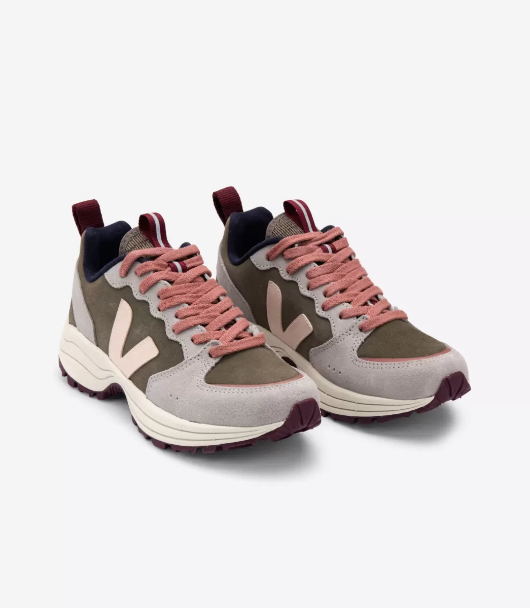 VEJA Adultes<VENTURI SUEDE KAKI SABLE OXFORD GREY