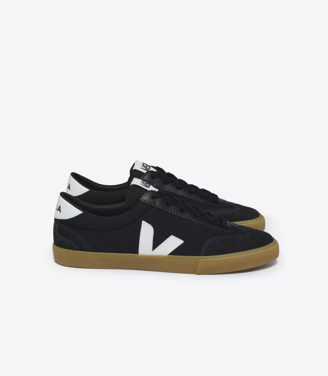 Femme VEJA Volley | Volley<VOLLEY CANVAS BLACK WHITE NATURAL