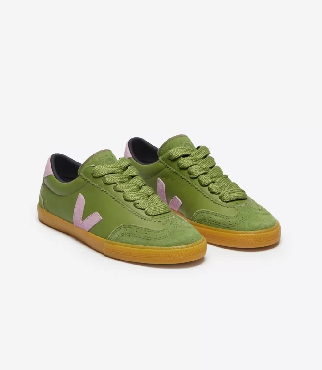 Femme VEJA Veja X Make My Lemonade | Collab<VOLLEY LEATHER X MAKE MY LEMONADE KIWI ORCHID