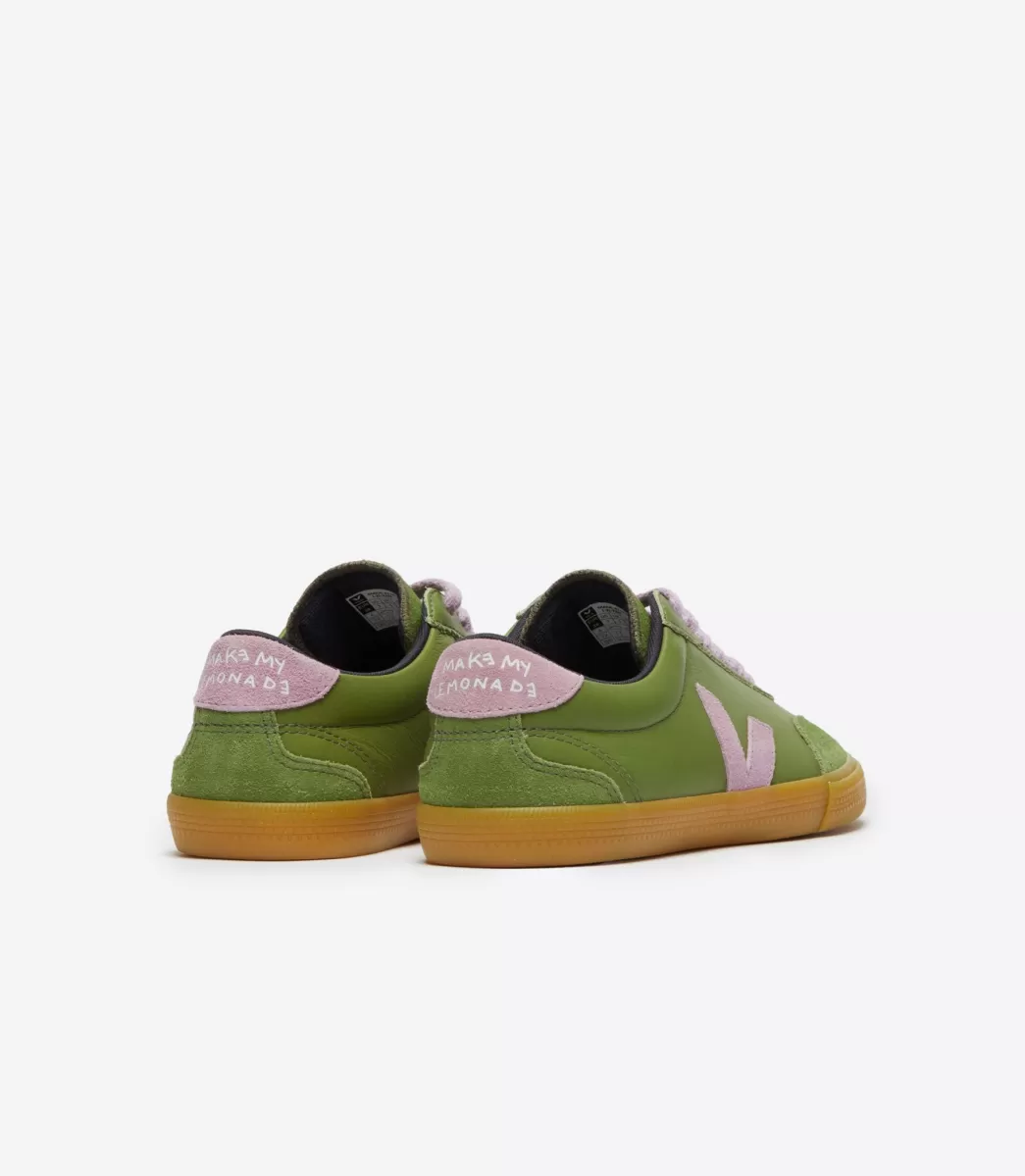 Femme VEJA Veja X Make My Lemonade | Collab<VOLLEY LEATHER X MAKE MY LEMONADE KIWI ORCHID