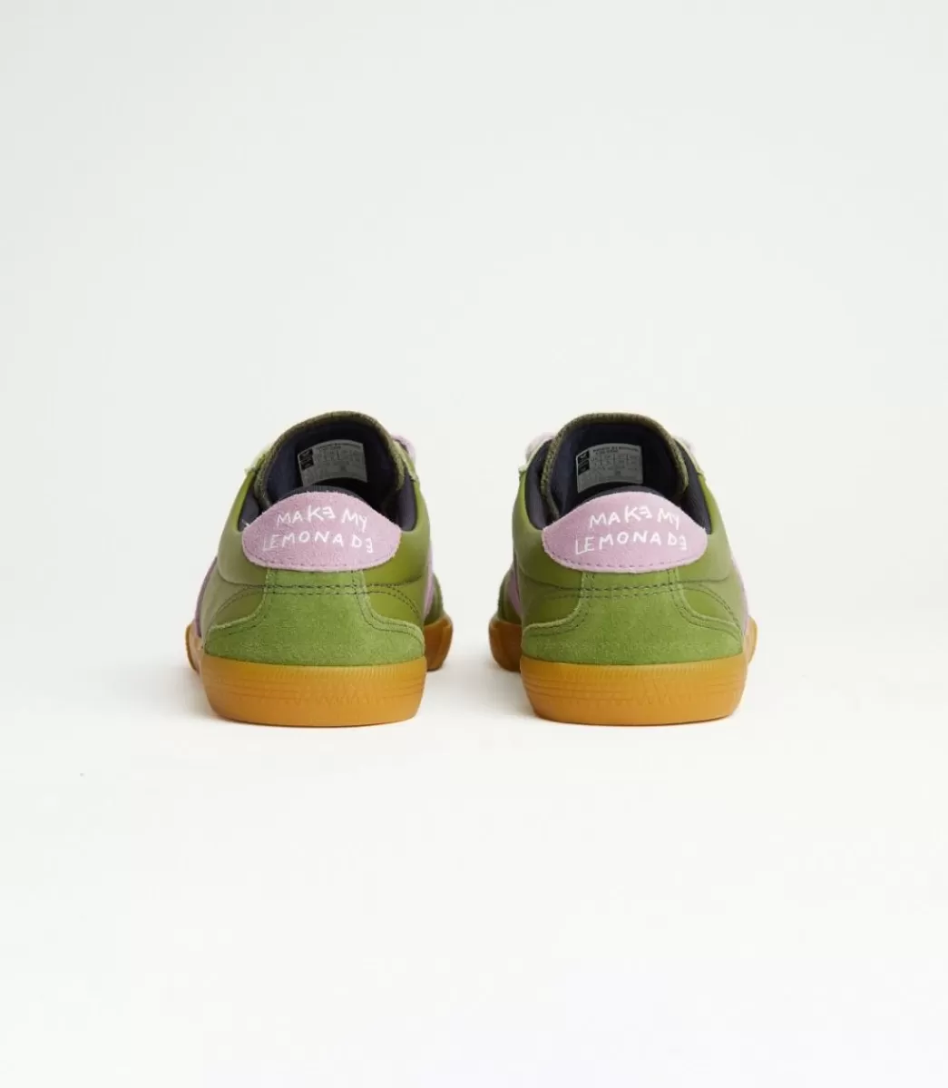 Femme VEJA Veja X Make My Lemonade | Collab<VOLLEY LEATHER X MAKE MY LEMONADE KIWI ORCHID