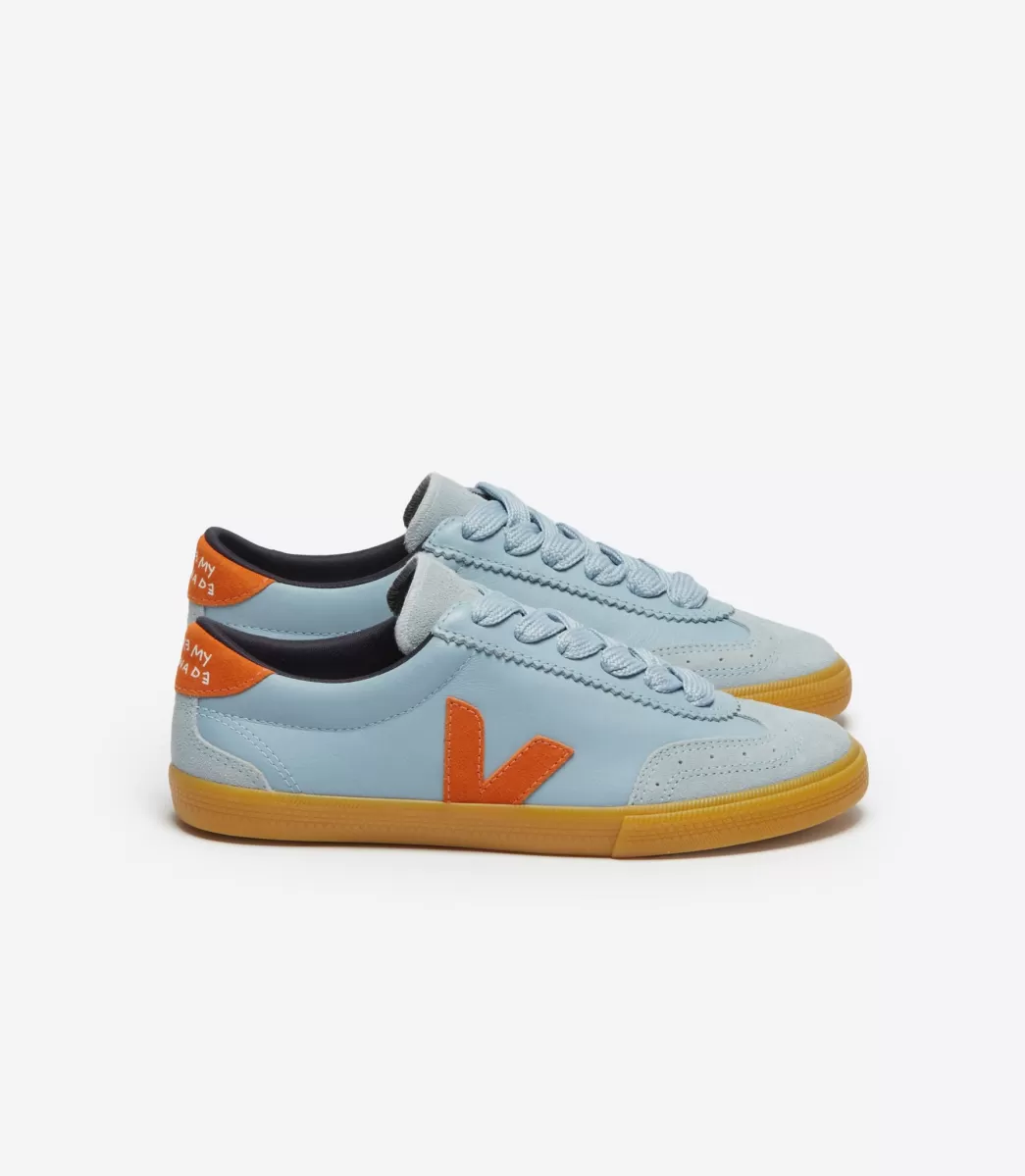 Femme VEJA Veja X Make My Lemonade | Collab<VOLLEY LEATHER X MAKE MY LEMONADE STEEL PUMPKIN