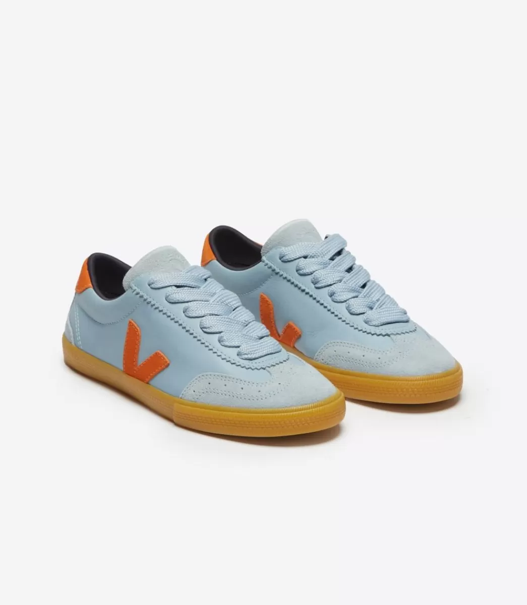 Femme VEJA Veja X Make My Lemonade | Collab<VOLLEY LEATHER X MAKE MY LEMONADE STEEL PUMPKIN