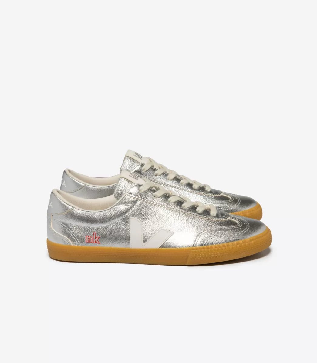 Femme VEJA Collab | Veja X Nk Store<VOLLEY LEATHER X NK STORE SILVER WHITE