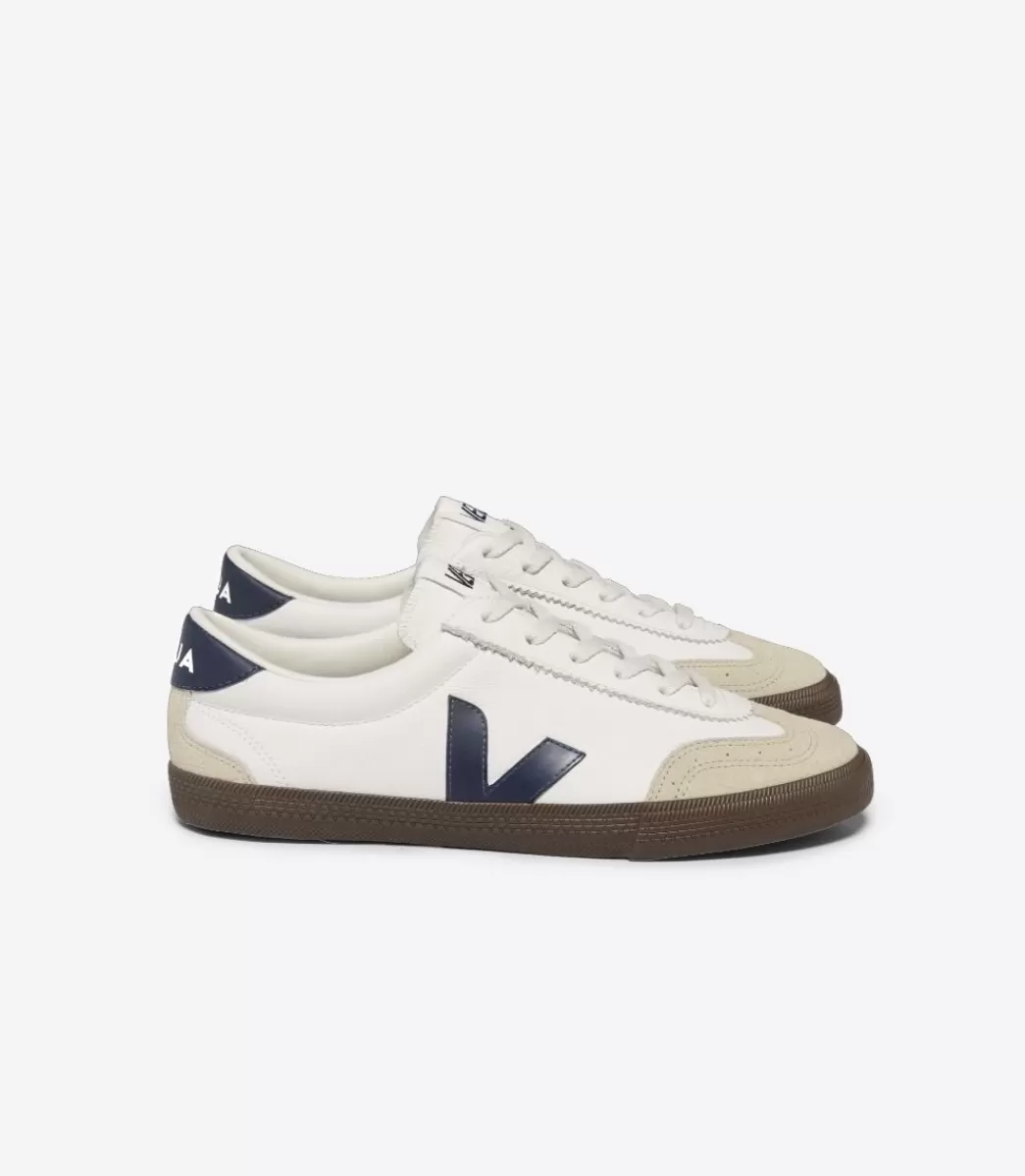 Femme VEJA Volley | Volley<VOLLEY LEATHER WHITE NAUTICO BARK