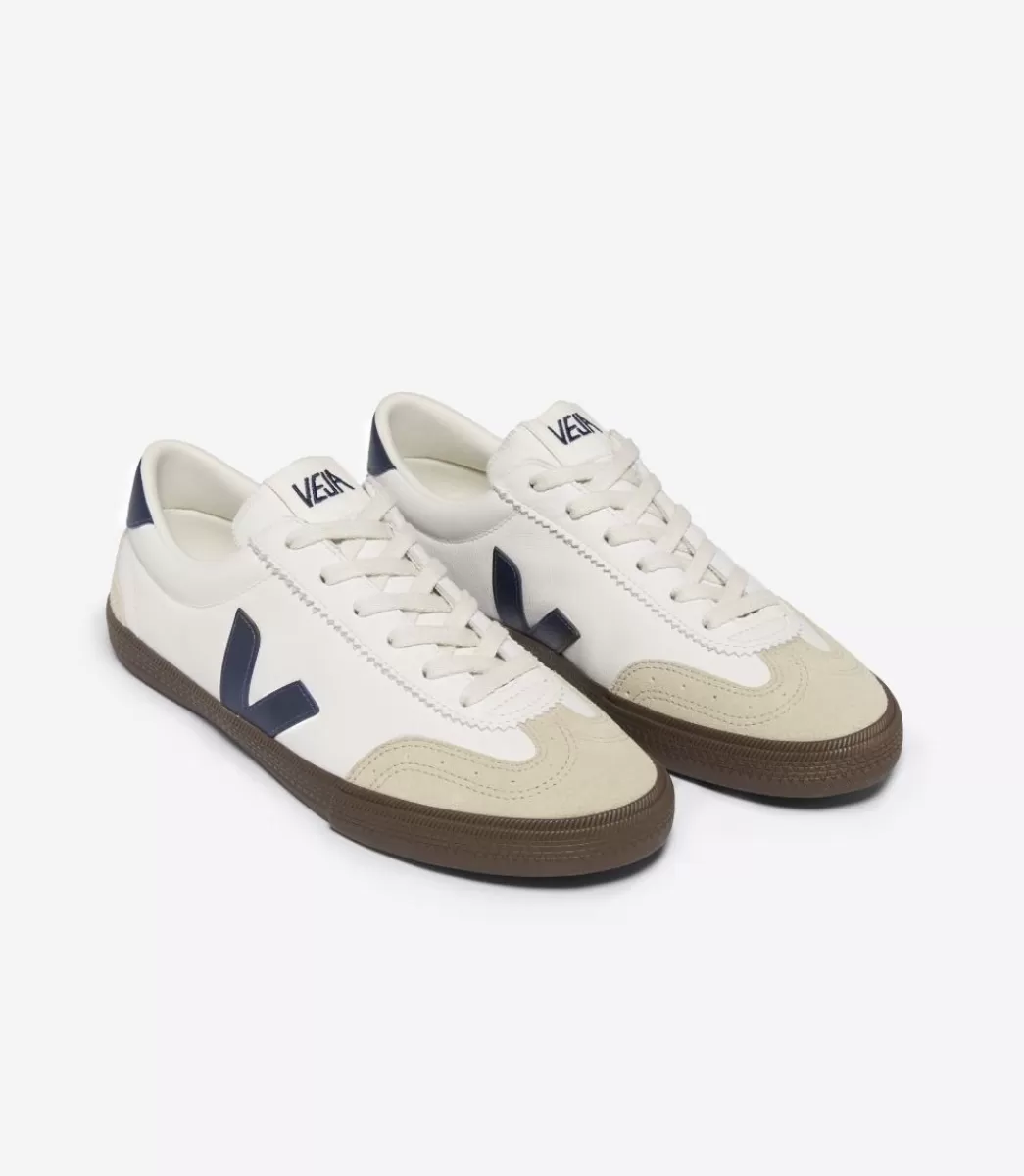 Femme VEJA Volley | Volley<VOLLEY LEATHER WHITE NAUTICO BARK